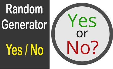 random yes or no generator.
